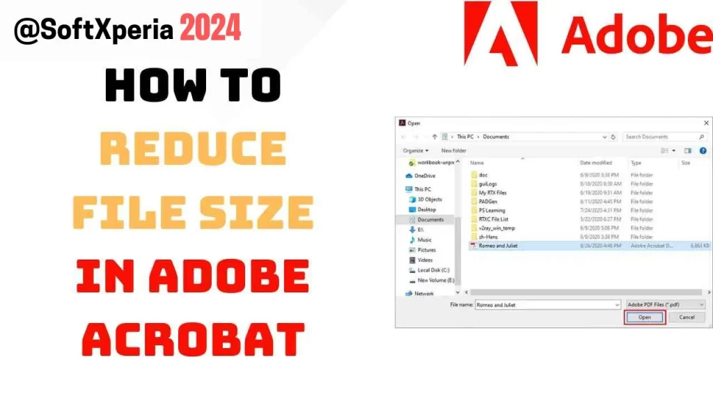 Reduce File Size in Adobe Acrobat