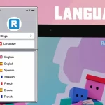 change language on roblox