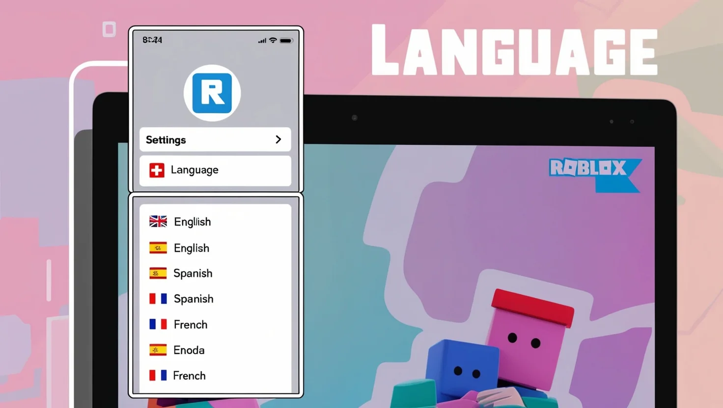 change language on roblox